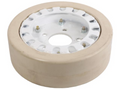 SKYJACK 107913, MOULDED, 200X8, SPLIT RIM W/ BRAKE RING - NM SMOOTH,WHITE