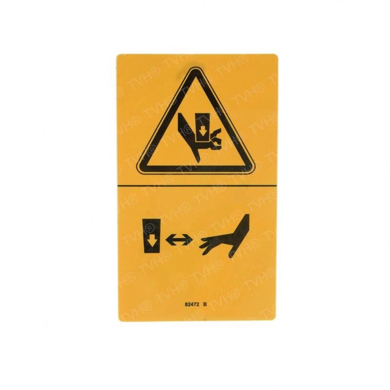 FOR GENIE GR-8 DECAL - WARNING CRUSHING HAZARD 82472 82472GT