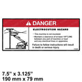 FOR JLG 1703805 DECAL, DANGER ELECTROCUTION