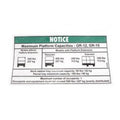 FOR Genie 97827 Decal-Notice Max Cap-500 Std