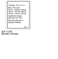 FOR Genie GR-20  DECAL - TIRE SPECS GR  97886