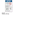 FOR GENIE CAUTION SHUTOFF VALVES DECAL 25994, 25994GT