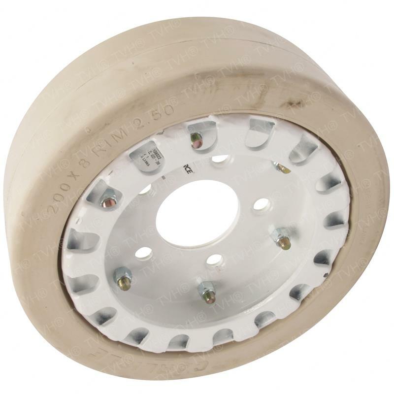 FOR Skyjack ZS4135879, NM SMOOTH,MOULDED WHEEL (200X8) (Split Rim) (W/ Brake Rin