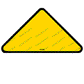 FOR Genie GR-20j -  DECAL - TRIANGLE YELLOW  37056GT
