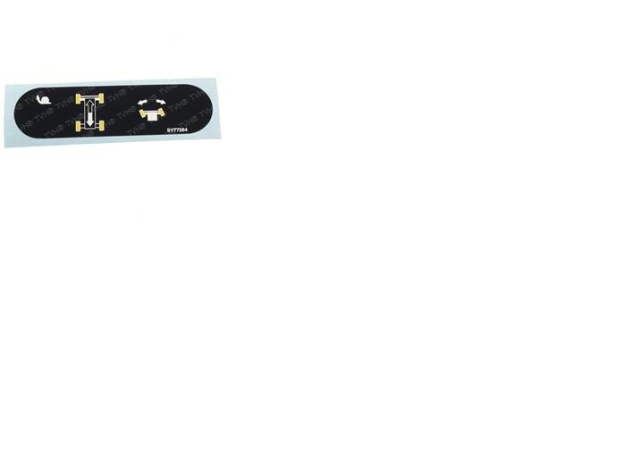 FOR JLG 1702565, DECAL, JOYSTICK OVERLAY, (DRIVE AND STEER),450A,510AJ,1100S