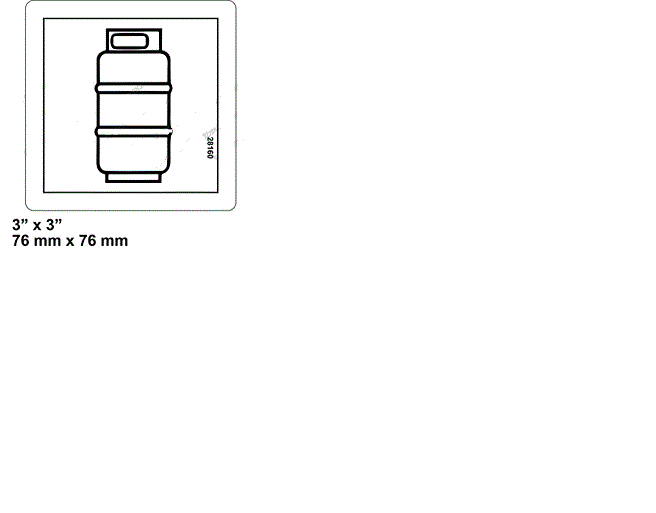 FOR GENIE LIQUID PROPANE DECAL 28160, 28160GT
