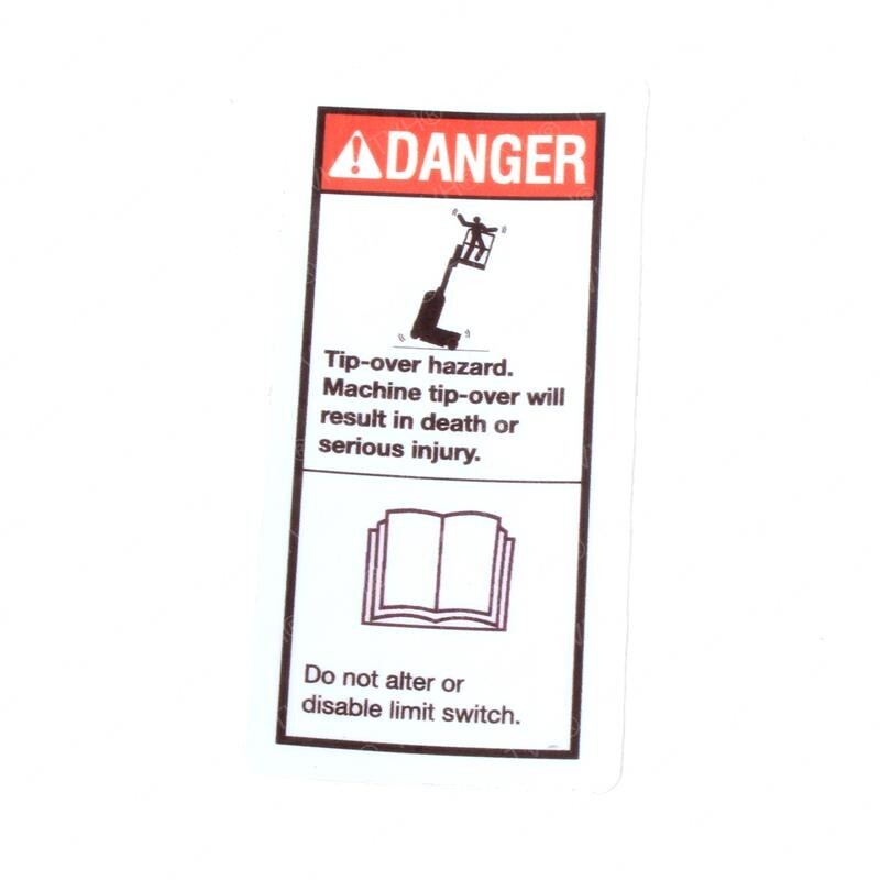 FOR GENIE GRC-12 DECAL DANGER DO NOT ALTER SWTC 72832 72832GT