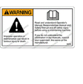 FOR Genie GR-20j -  DECAL - WARN FAILURE READ MANUAL  28236GT