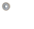 for SKYJACK 158439, MOULD ON WHEEL - 200 X 8 WHITE NM TREADED - W / BRAKE RING