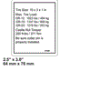 FOR GENIE GR-15 LABEL DECAL (TIRE SPECS) Part # 97886