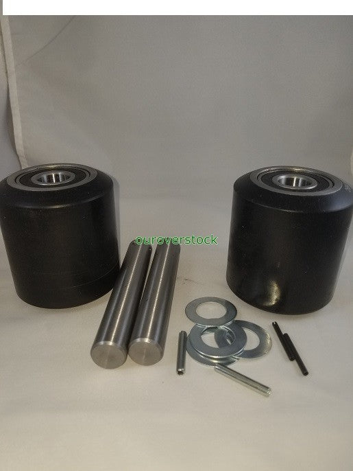 for Wesco 272748 Pallet Jack Load Wheel Kit Includes All Parts Shown 3" x 3-3/8"